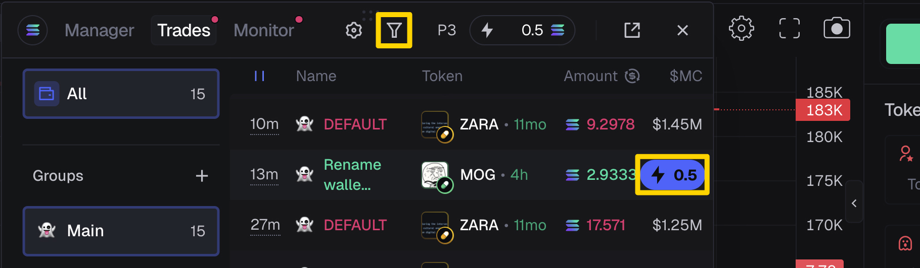 Copy Trade Update / Notification