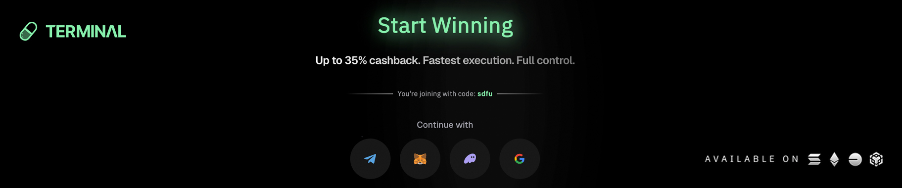 Terminal / Padre Invite Code | © Copyright Terminal 2025 Padre / Terminal Access Code
