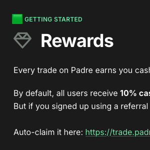Terminal / Padre Rewards