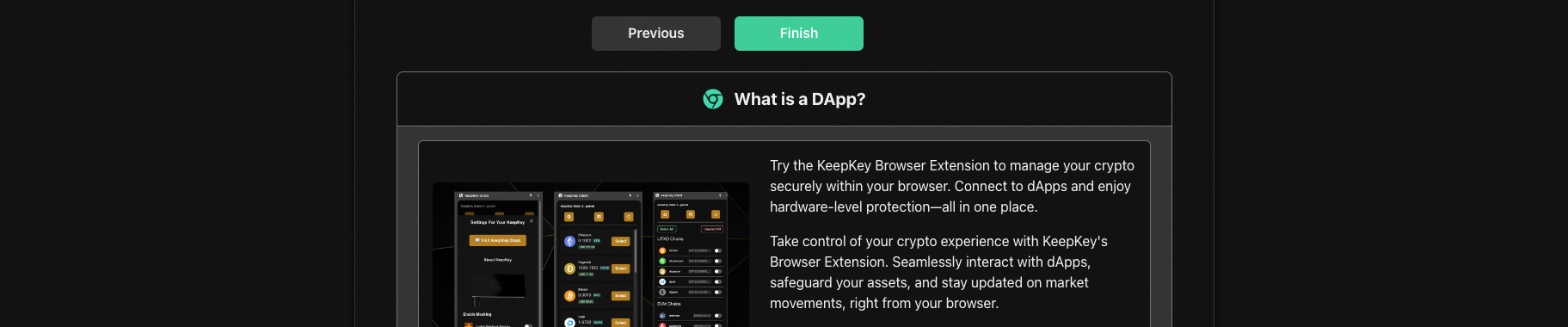 KeepKey Desktop App & dApps